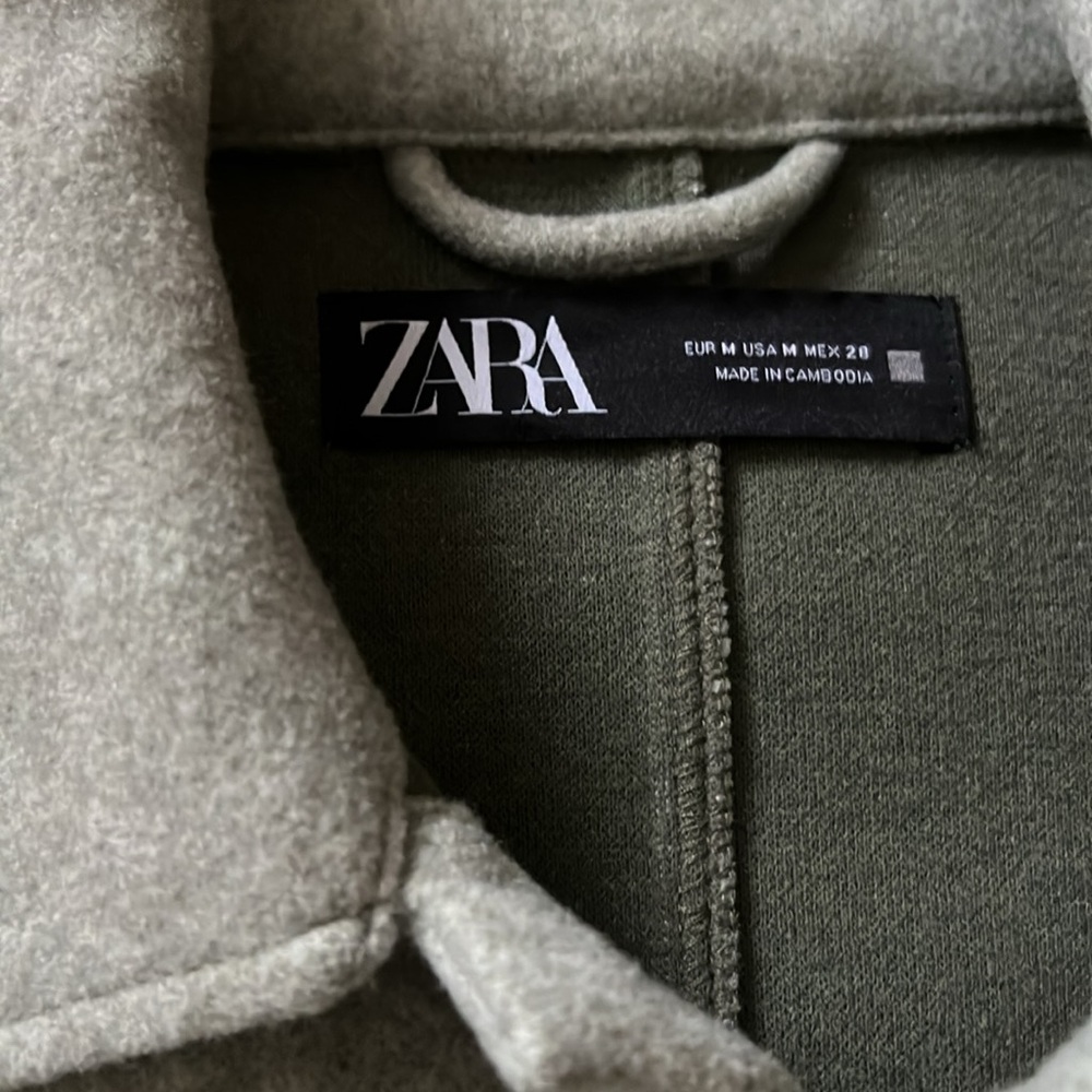 Zara Fleece Shacket - Picture 2 of 5